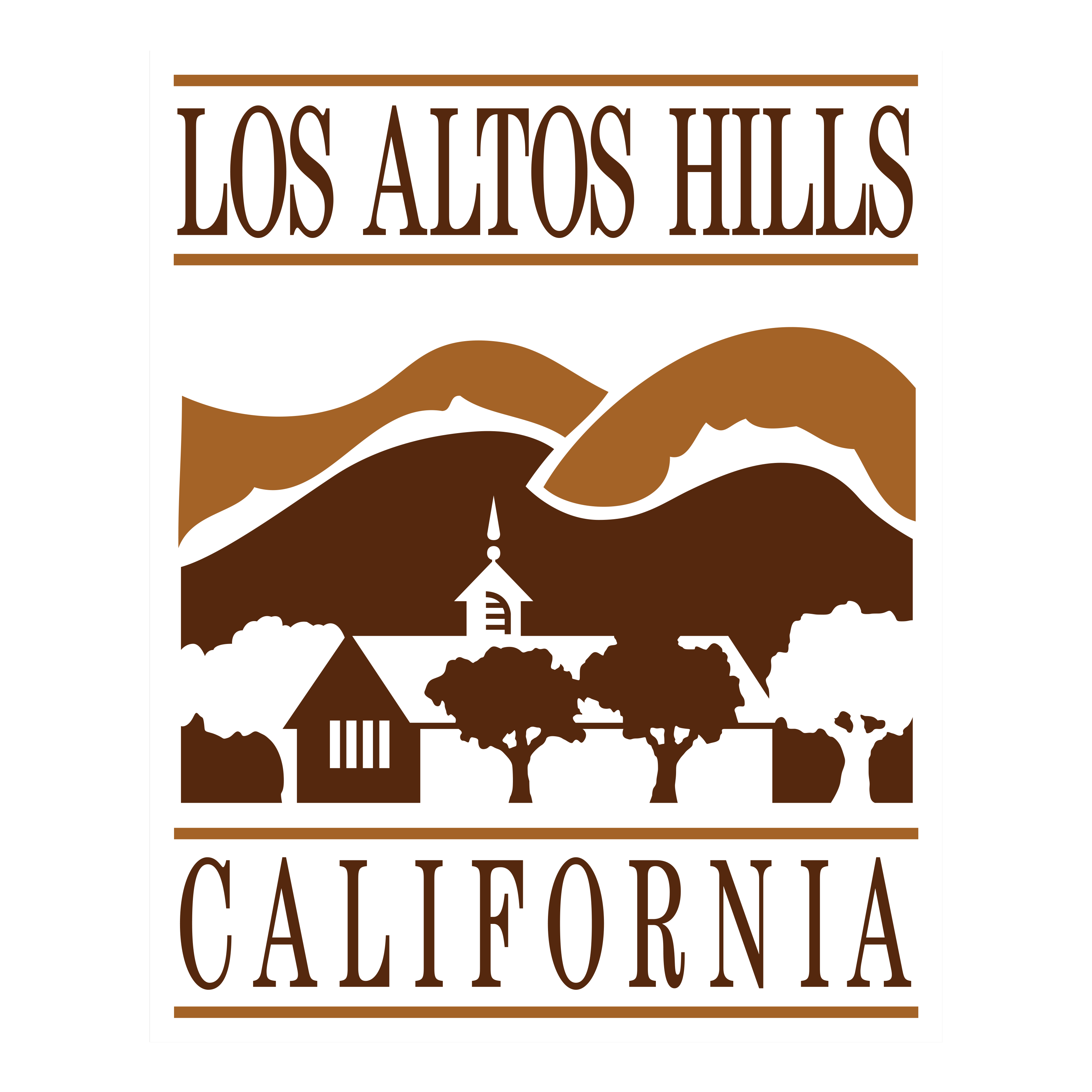 Los Altos Hills Logo Color Transparent