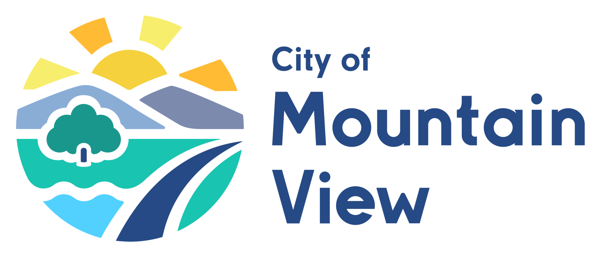 Mountain View Logo Color Transparent Stacked